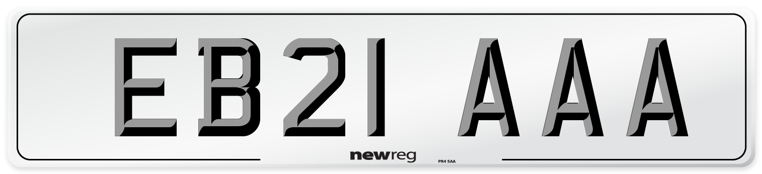 EB21 AAA Number Plate from New Reg